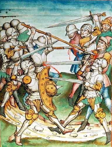 Picture Of Breast Plate Pierced By A Sword