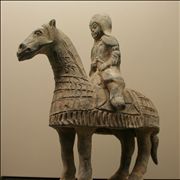 Picture Of Chinese Warrior On A Caparisoned Horse